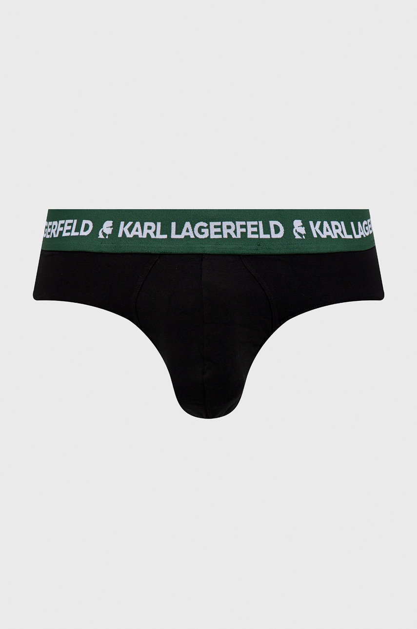 

Слипы Karl Lagerfeld (3-pack) мужские цвет зелёный