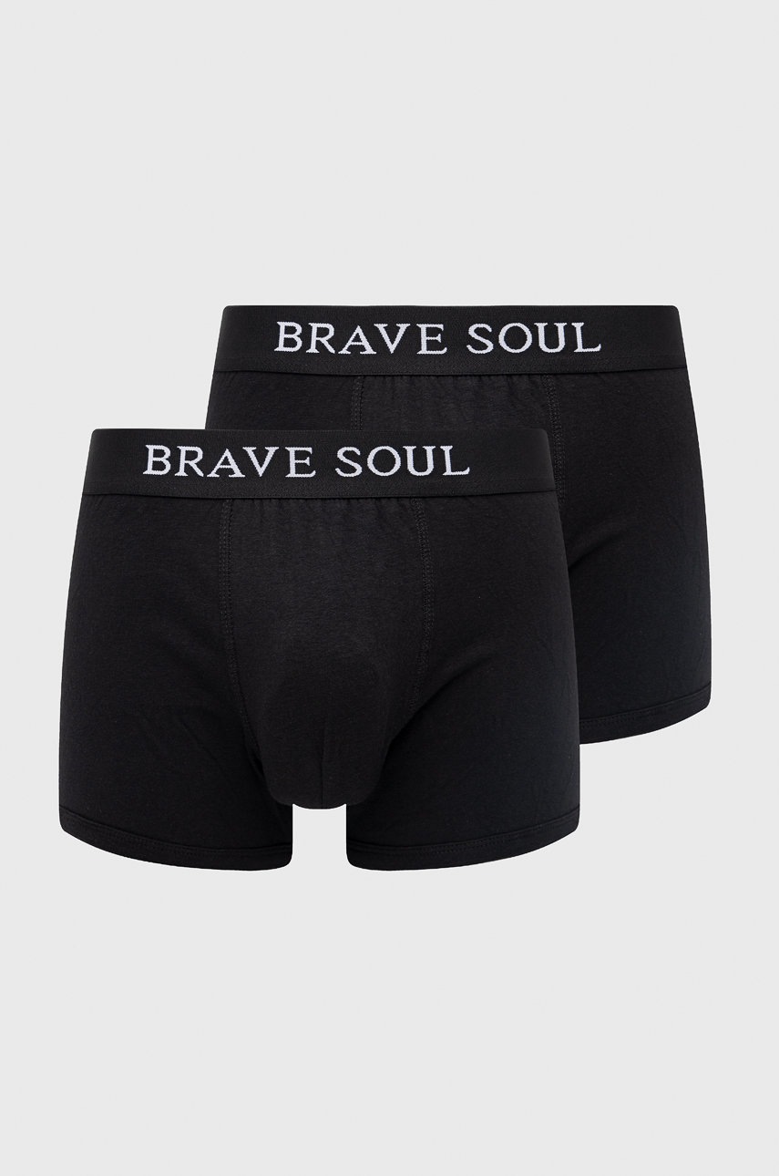 

Боксерки Brave Soul (2 чифта) мъжки в черно, Черен