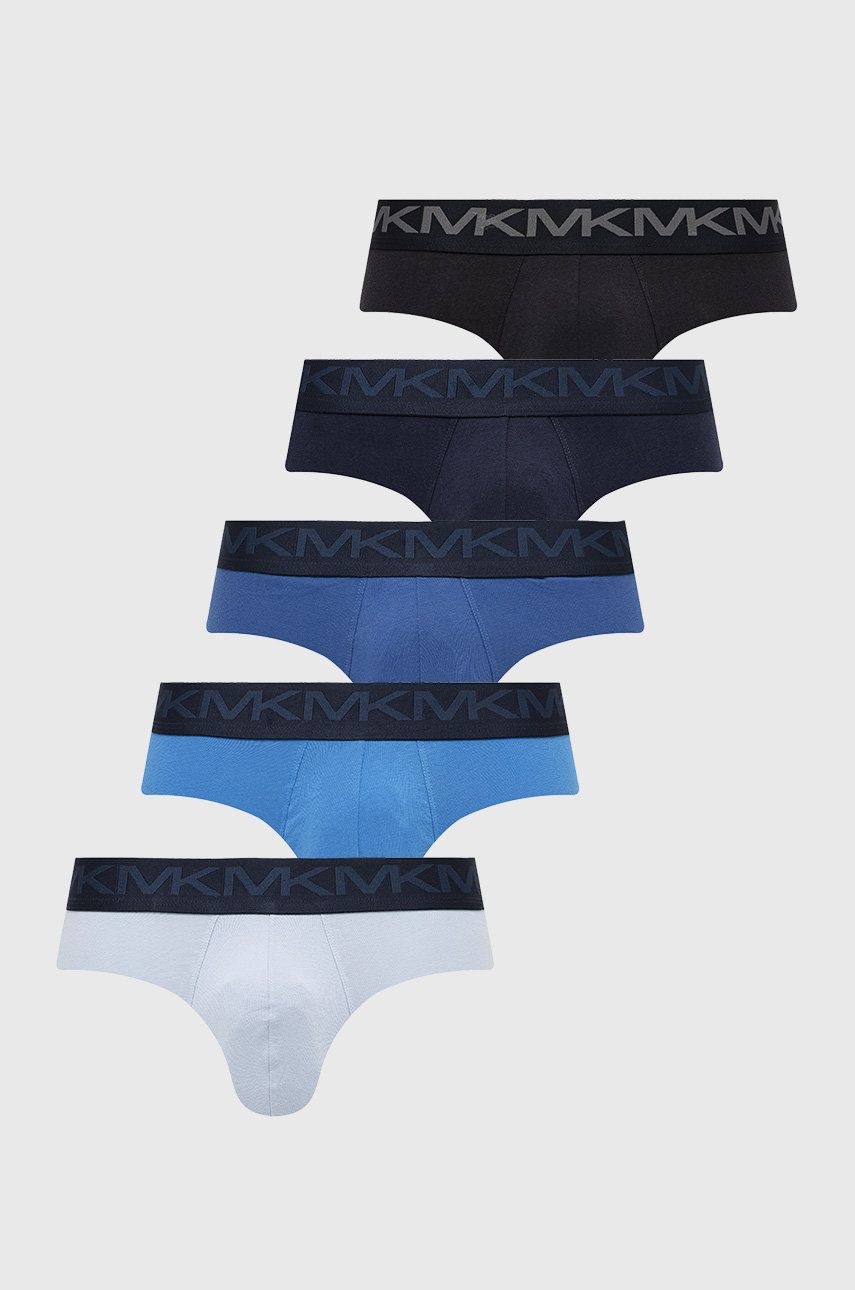 Spodní prádlo Michael Kors (5-pak) pánské, tmavomodrá barva - námořnická modř -  95% Bavlna