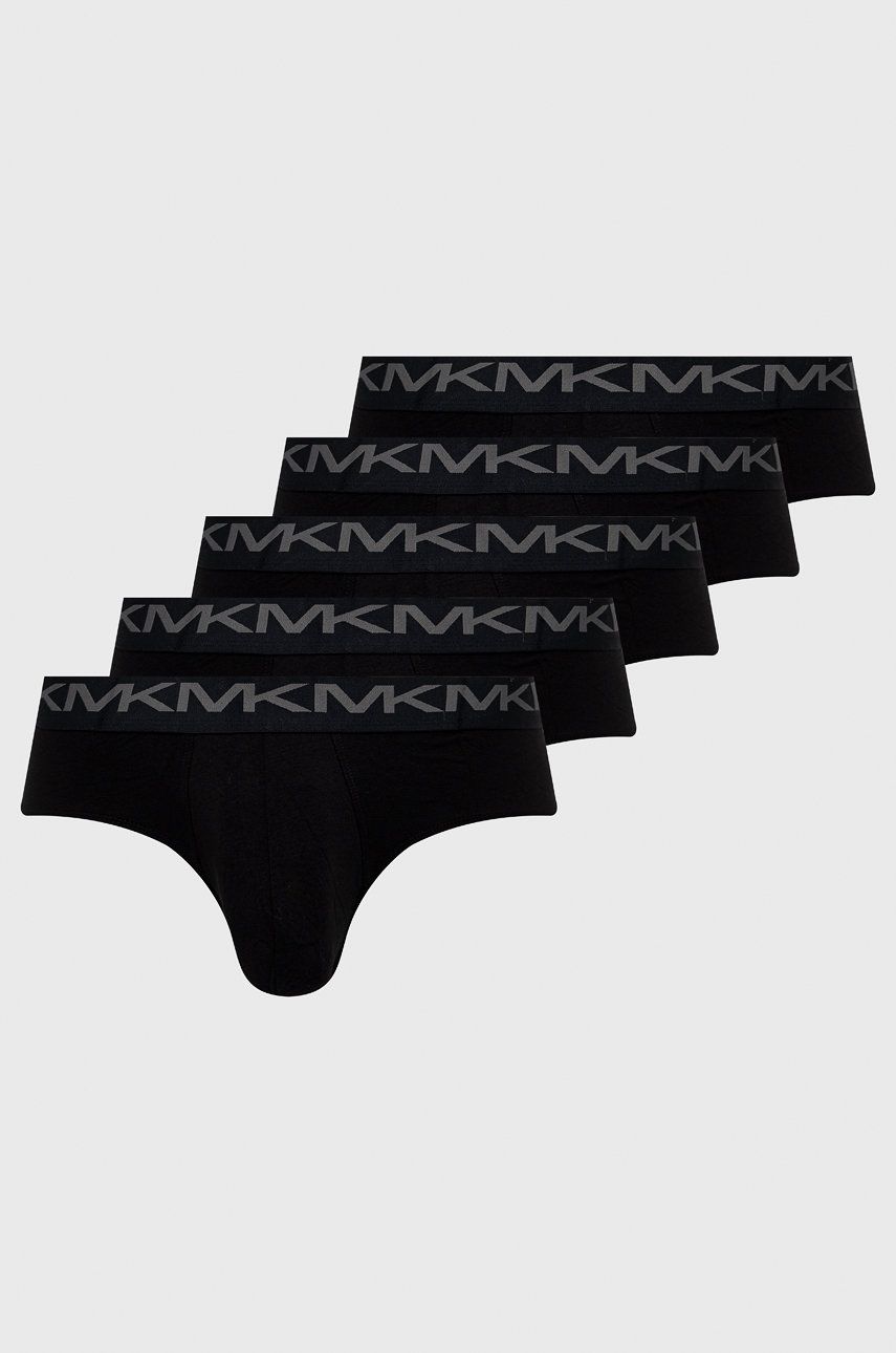 Spodní prádlo Michael Kors (5-pak) pánské, černá barva - černá -  95% Bavlna