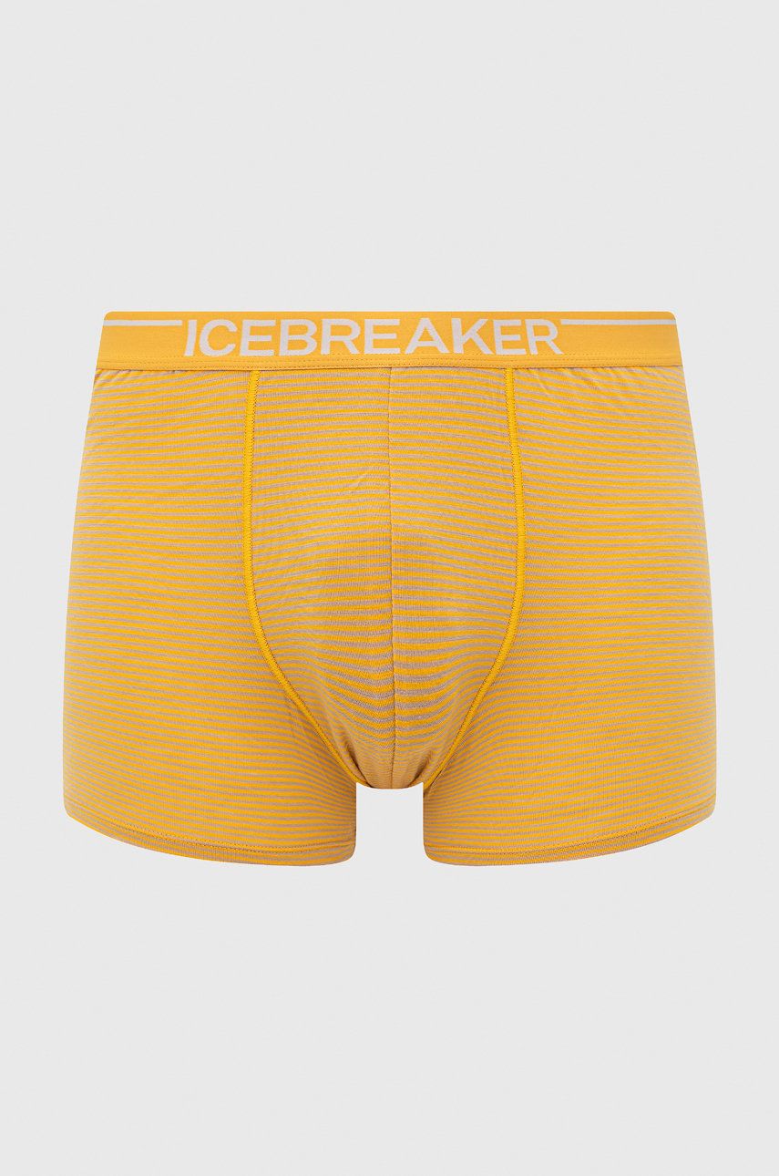 Icebreaker bokserki męskie kolor żółty