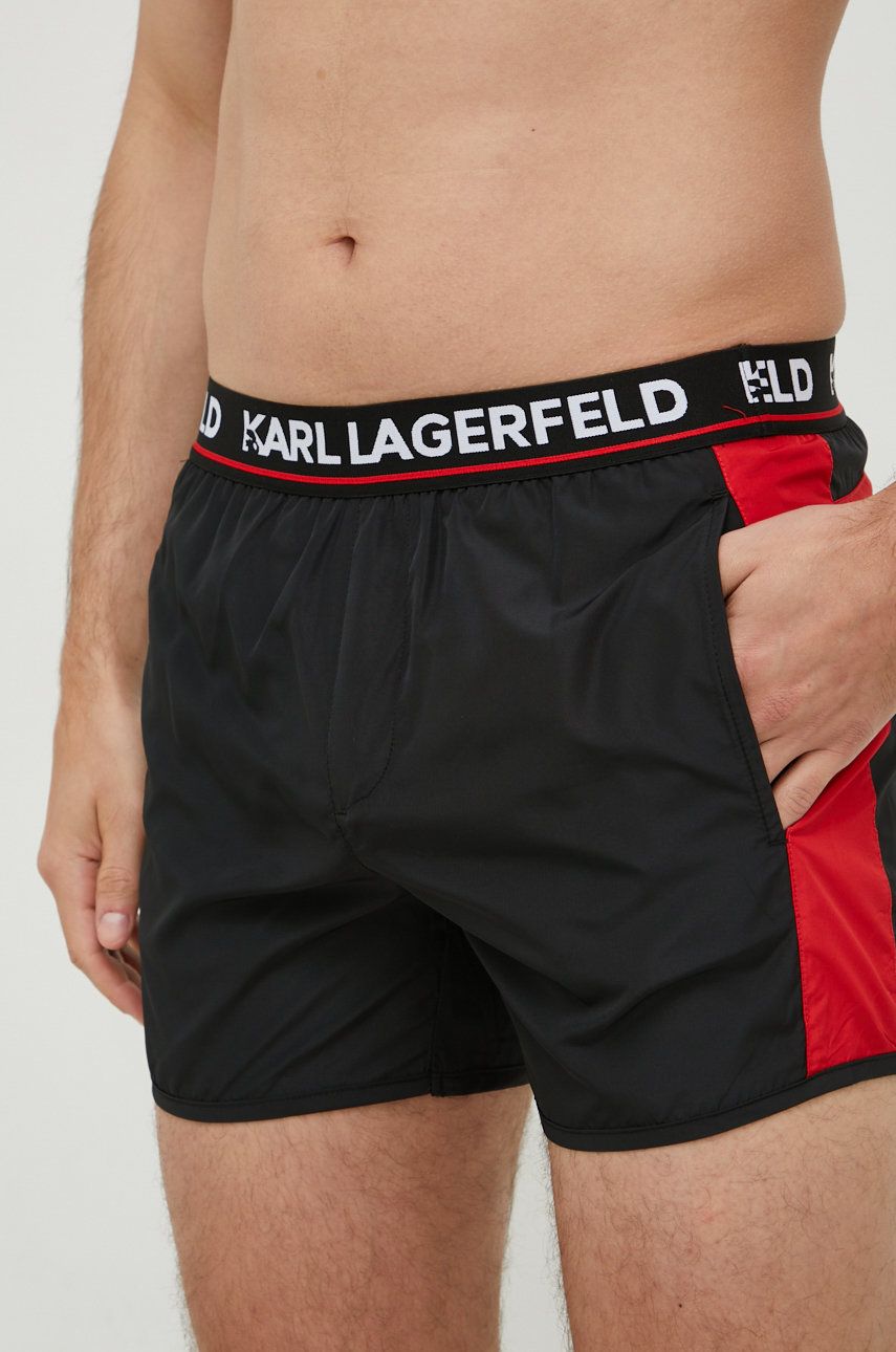 Karl Lagerfeld pantaloni scurti de baie culoarea negru answear.ro