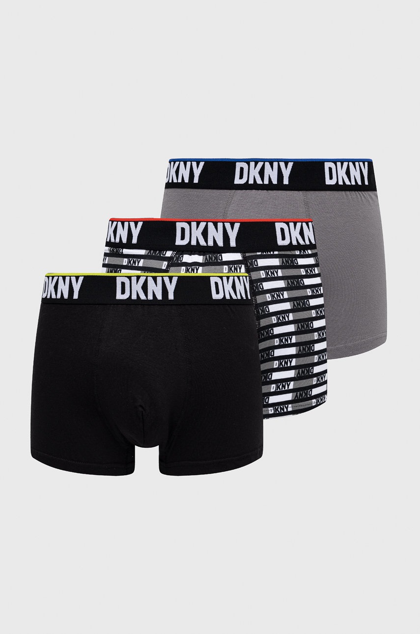 Dkny boxeri (3-pack) barbati, culoarea negru (3-pack) imagine noua