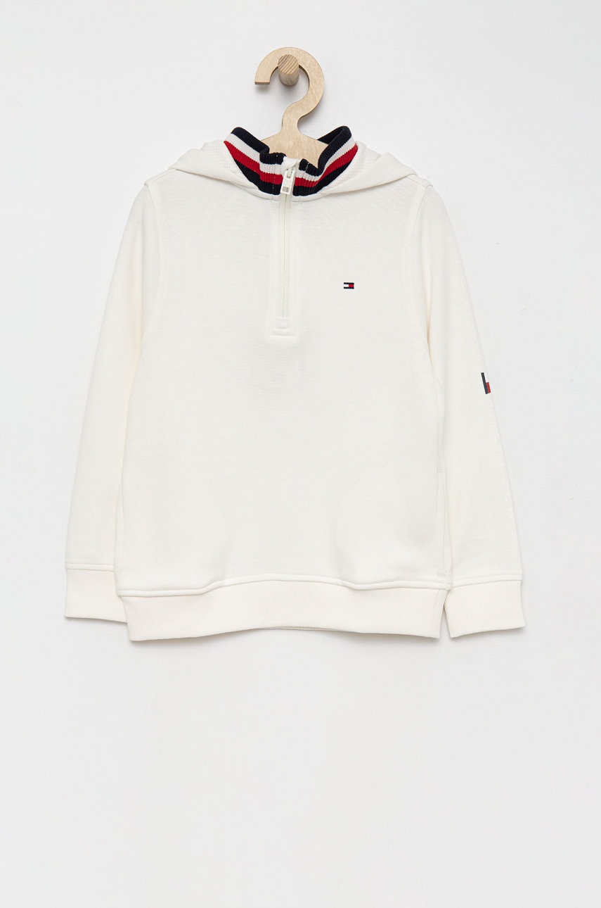 

Детски суичър Tommy Hilfiger в бяло с принт, Бял