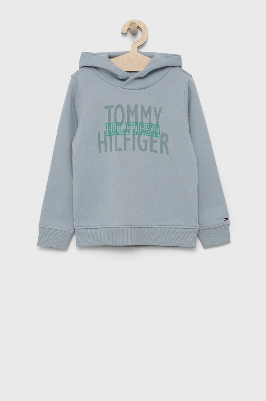 

Детски суичър Tommy Hilfiger с принт, Син