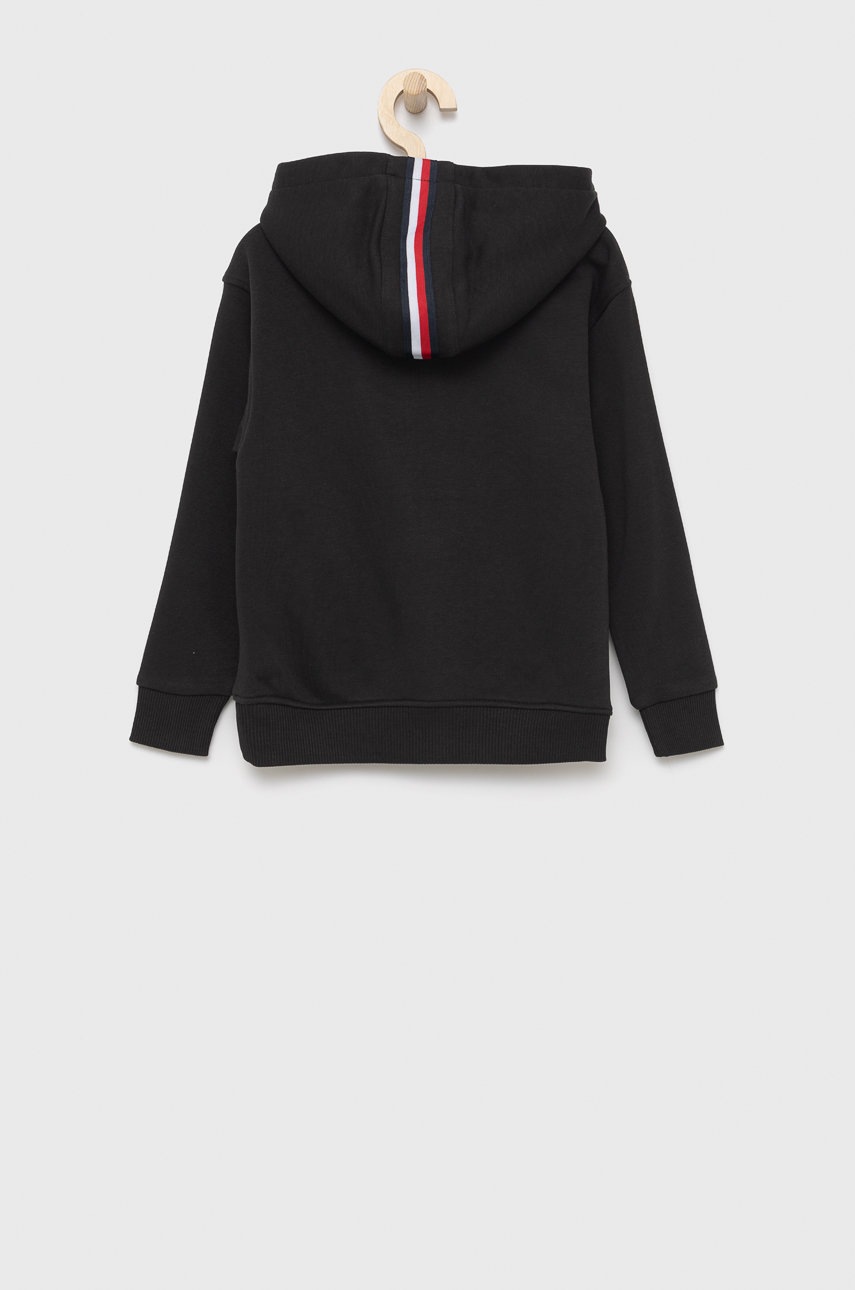 

Детская кофта Tommy Hilfiger цвет чёрный с аппликацией