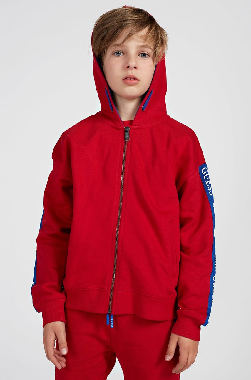 

Guess - Детски суичър, Червен
