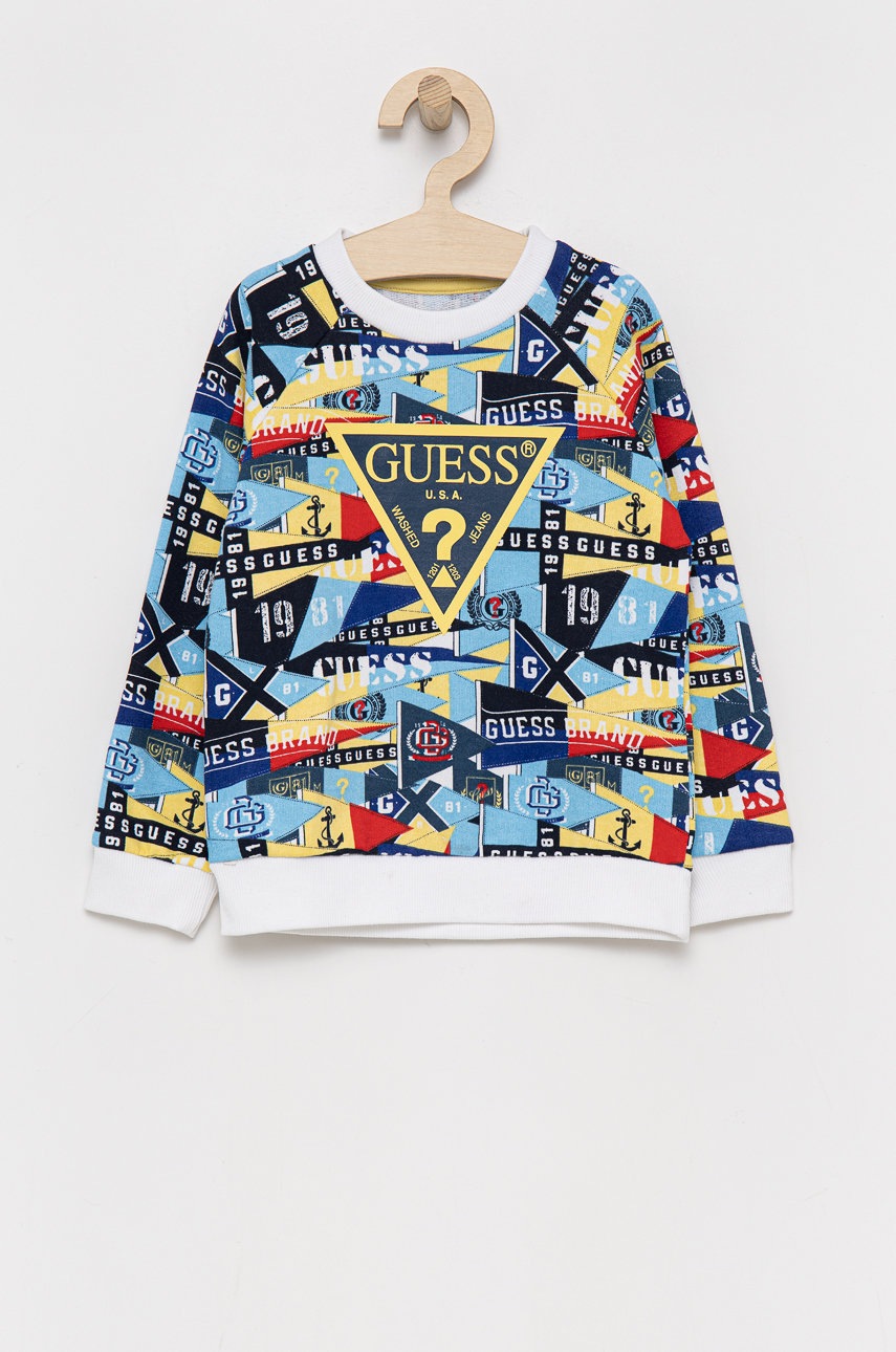 

Детски суичър Guess с десен, Многоцветен