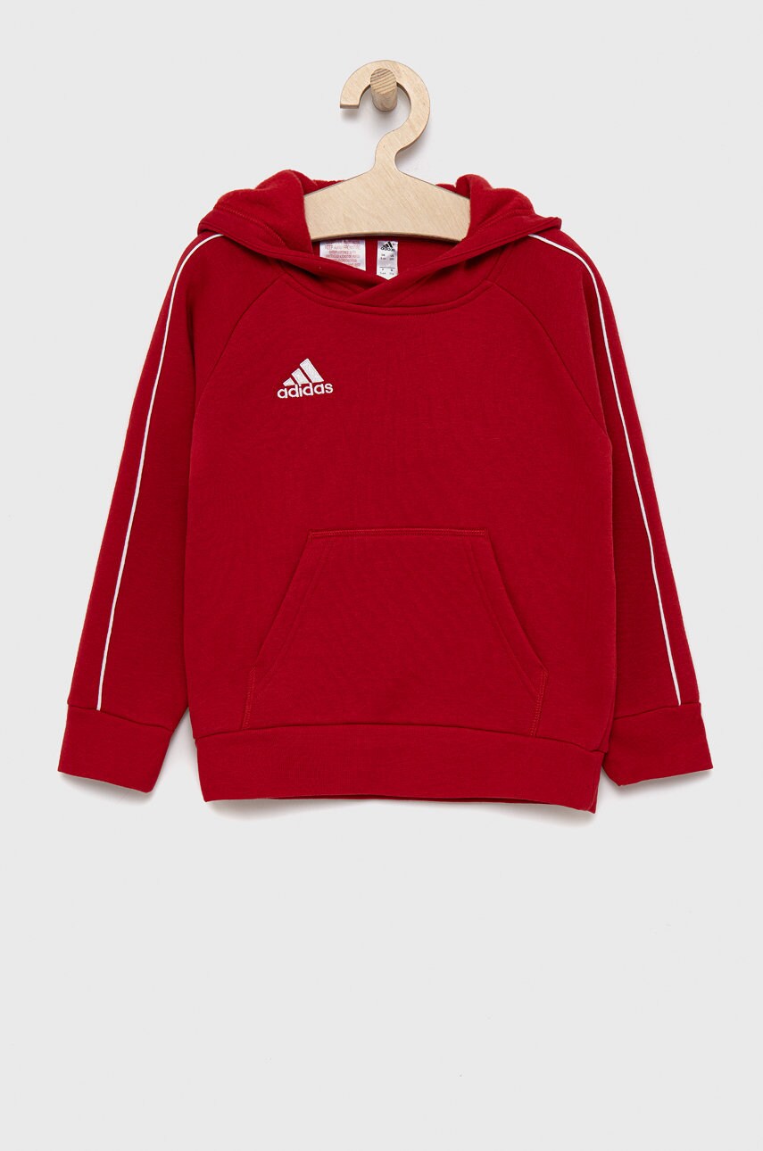 Adidas performance bluză copii culoarea rosu, material neted