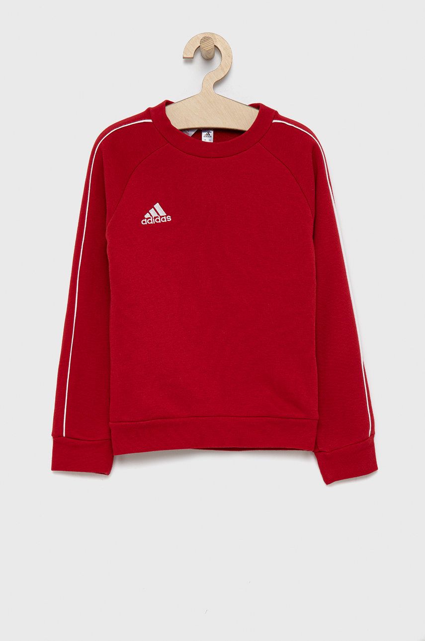 Adidas Performance Bluză copii culoarea rosu, material neted 2022 ❤️ Pret Super answear imagine noua 2022