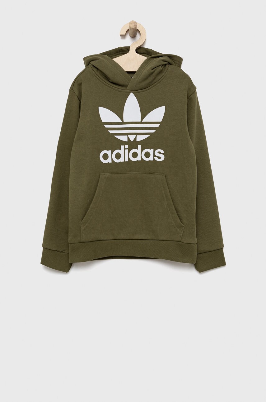Adidas originals bluza copii culoarea verde, cu imprimeu