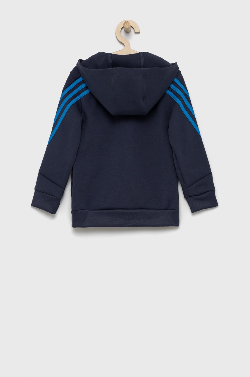 

Дитяча кофта adidas Performance HJ9877 колір синій гладка