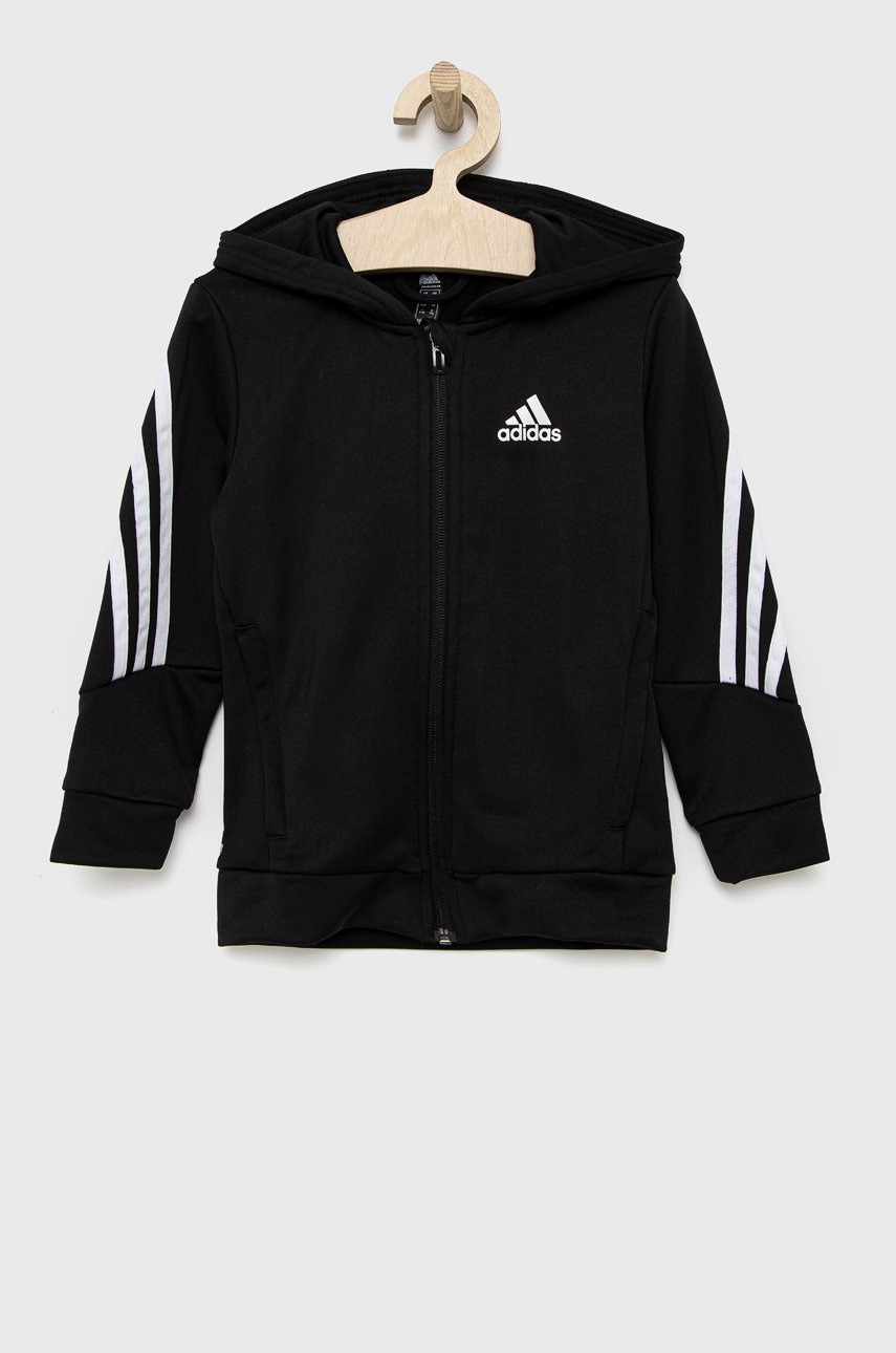 Adidas Performance bluza copii culoarea negru, cu imprimeu