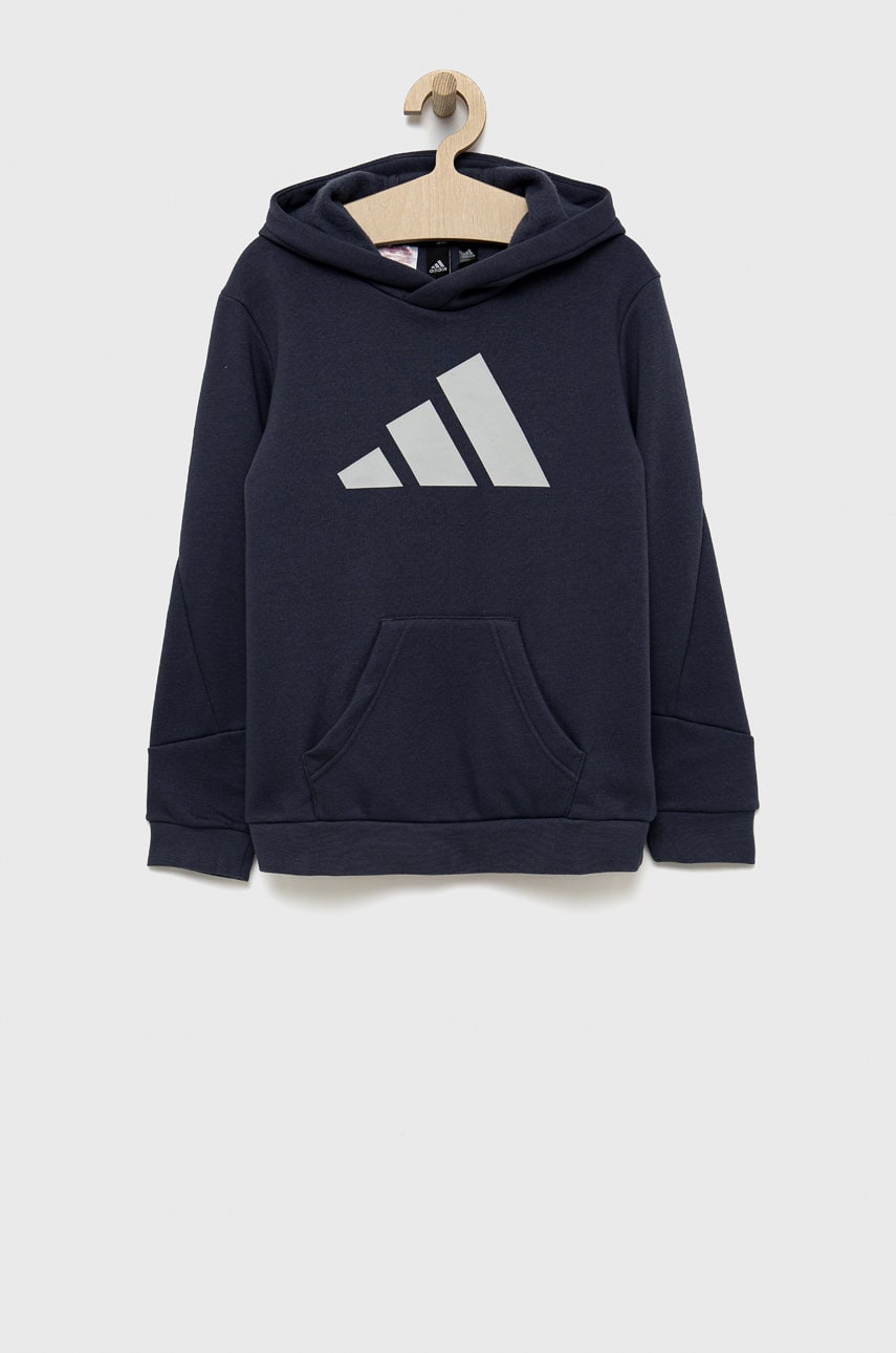 Adidas Performance bluza copii he1922 culoarea albastru marin, cu imprimeu