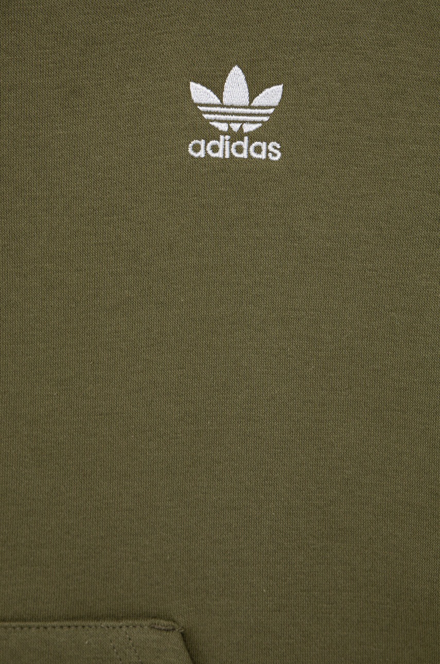 

Детская кофта adidas Originals HF2308 цвет зелёный однотонная