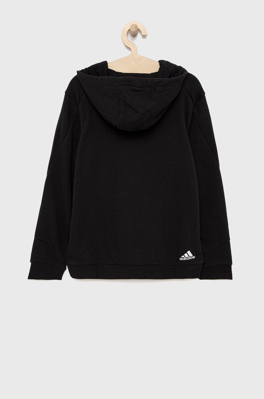 

Детская кофта adidas Performance HA3930 цвет чёрный с принтом