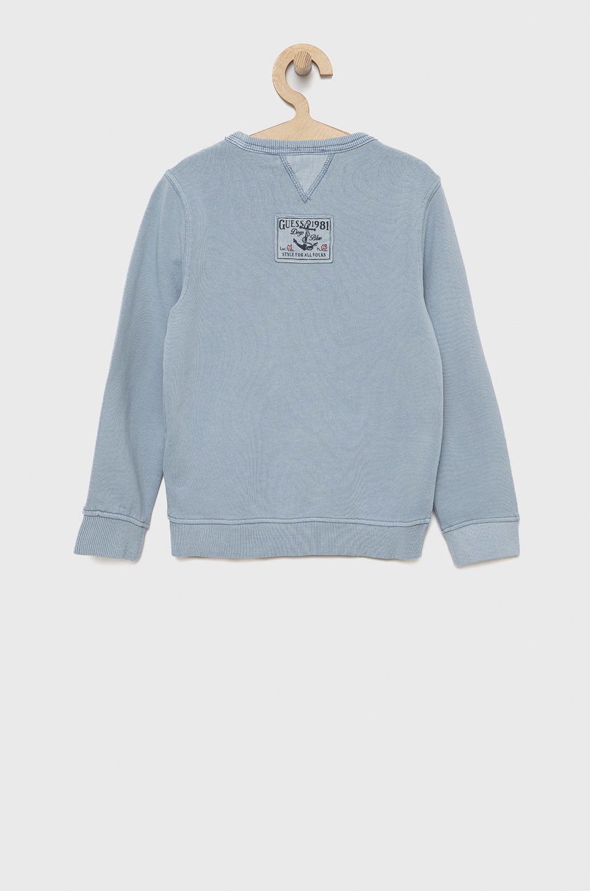 

Дитяча бавовняна кофта Guess з аплікацією
