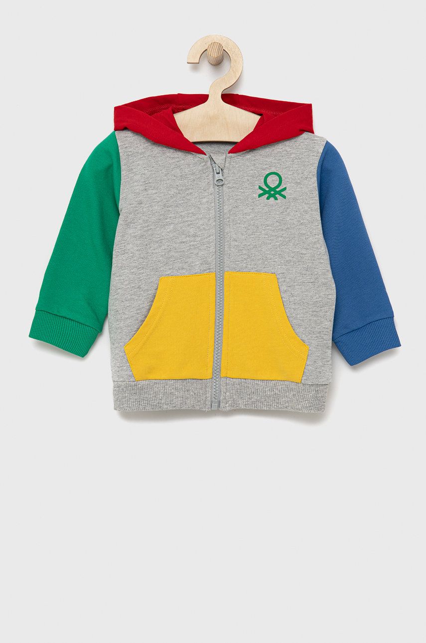 United Colors of Benetton hanorac de bumbac pentru copii melanj 2022 ❤️ Pret Super answear imagine noua 2022