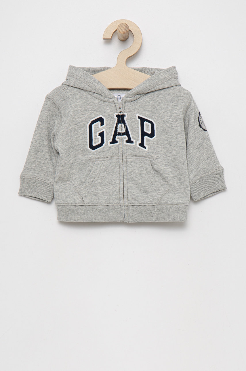 GAP bluza copii culoarea gri, cu imprimeu