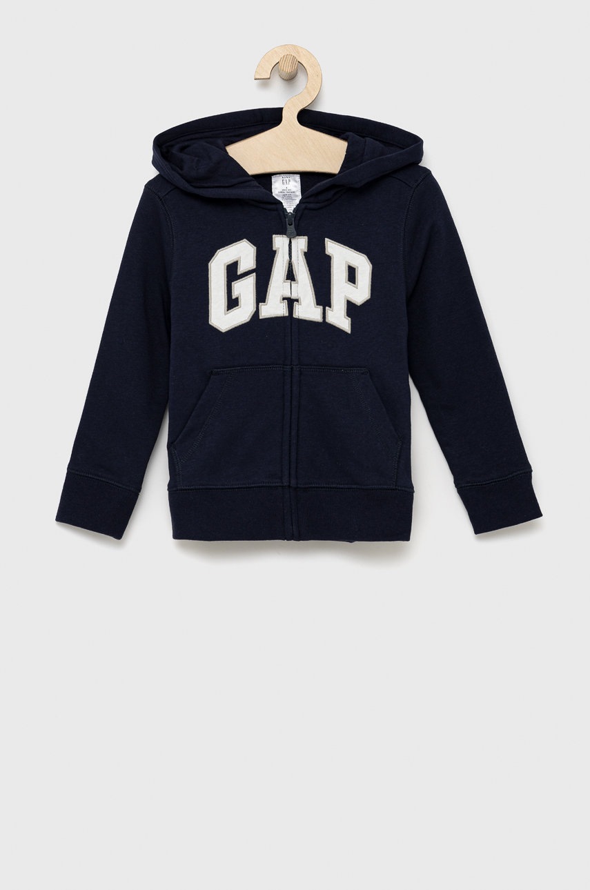 

Детски суичър GAP в тъмносиньо с апликация, Тъмносин