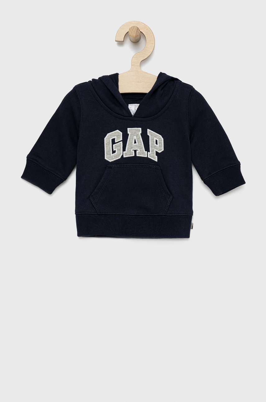 

Детски суичър GAP в тъмносиньо с апликация, Тъмносин
