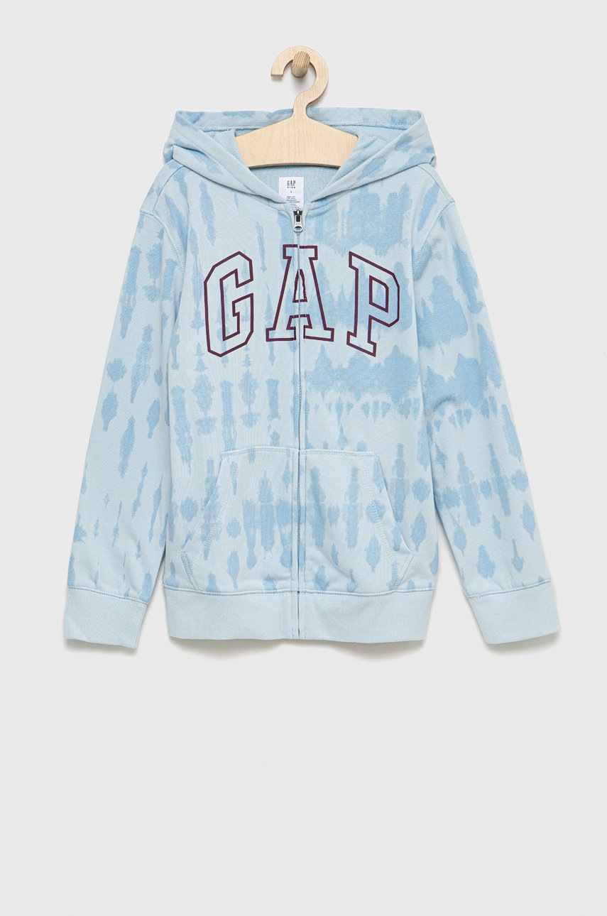 

Детски суичър GAP с десен, Син