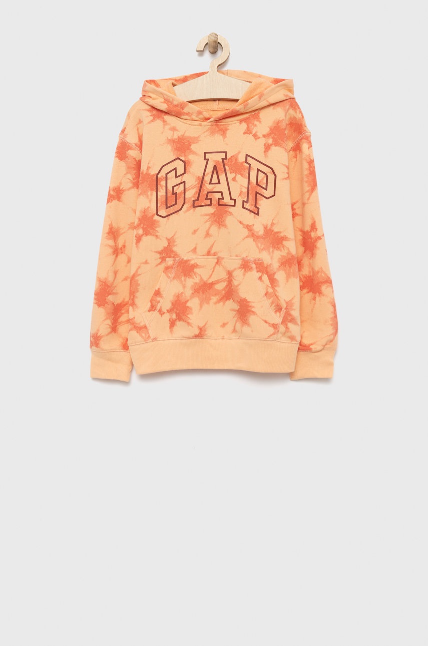 

Детски суичър GAP в розово с десен, Оранжев