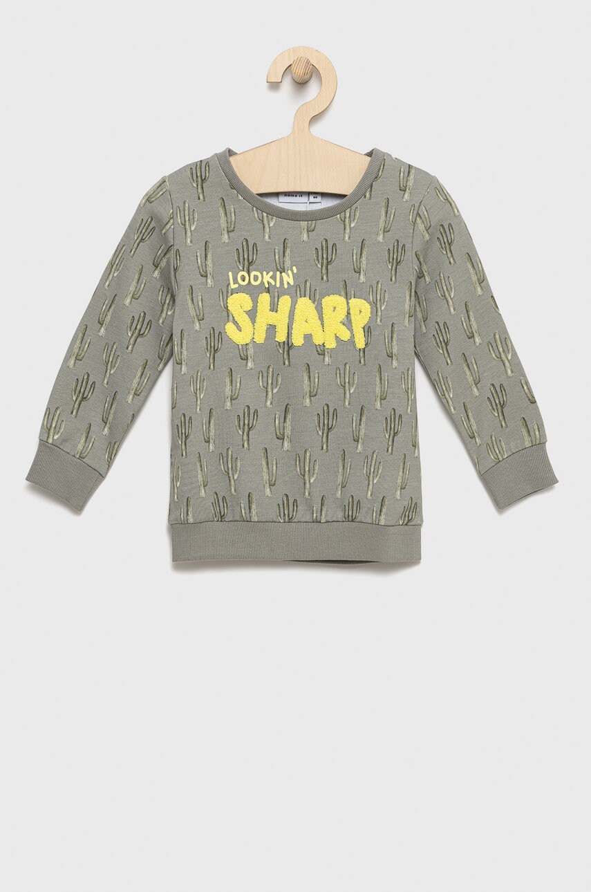 Name it bluza copii culoarea verde, modelator