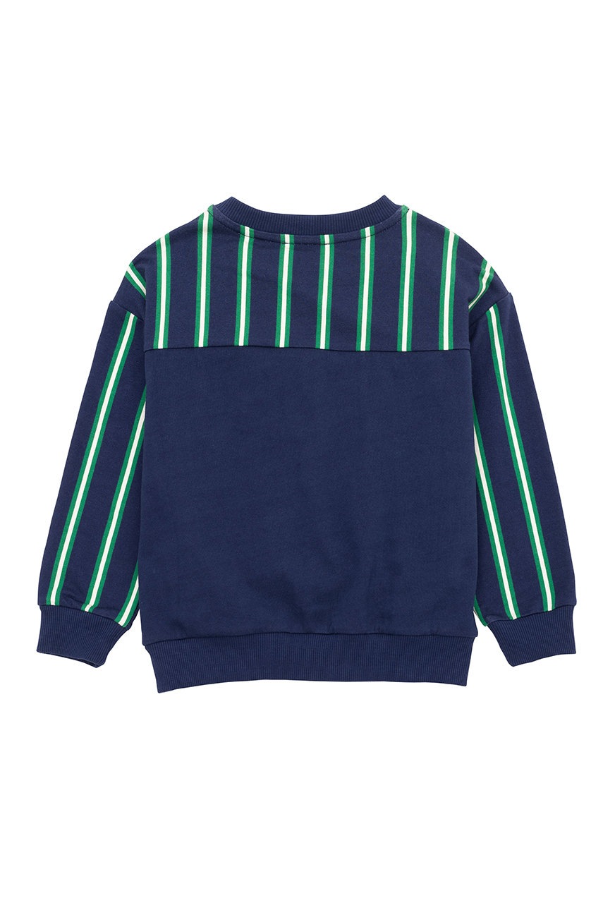 

Дитяча бавовняна кофта Kenzo Kids колір синій візерунок