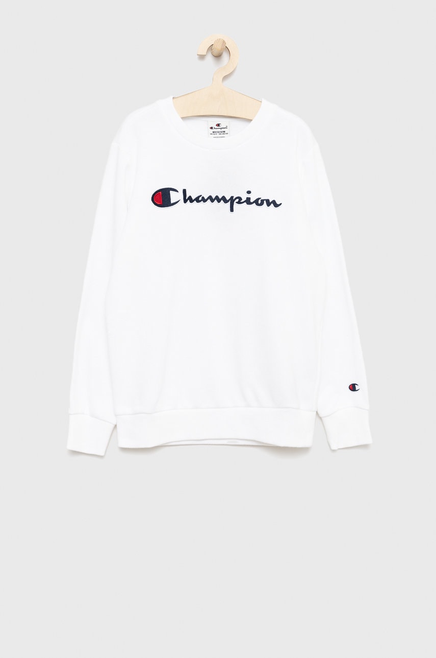 Champion bluza copii 305951 culoarea alb, cu imprimeu