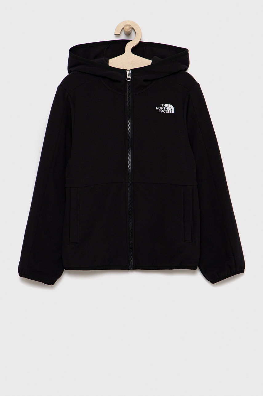

Детски суичър The North Face в черно с апликация, Черен