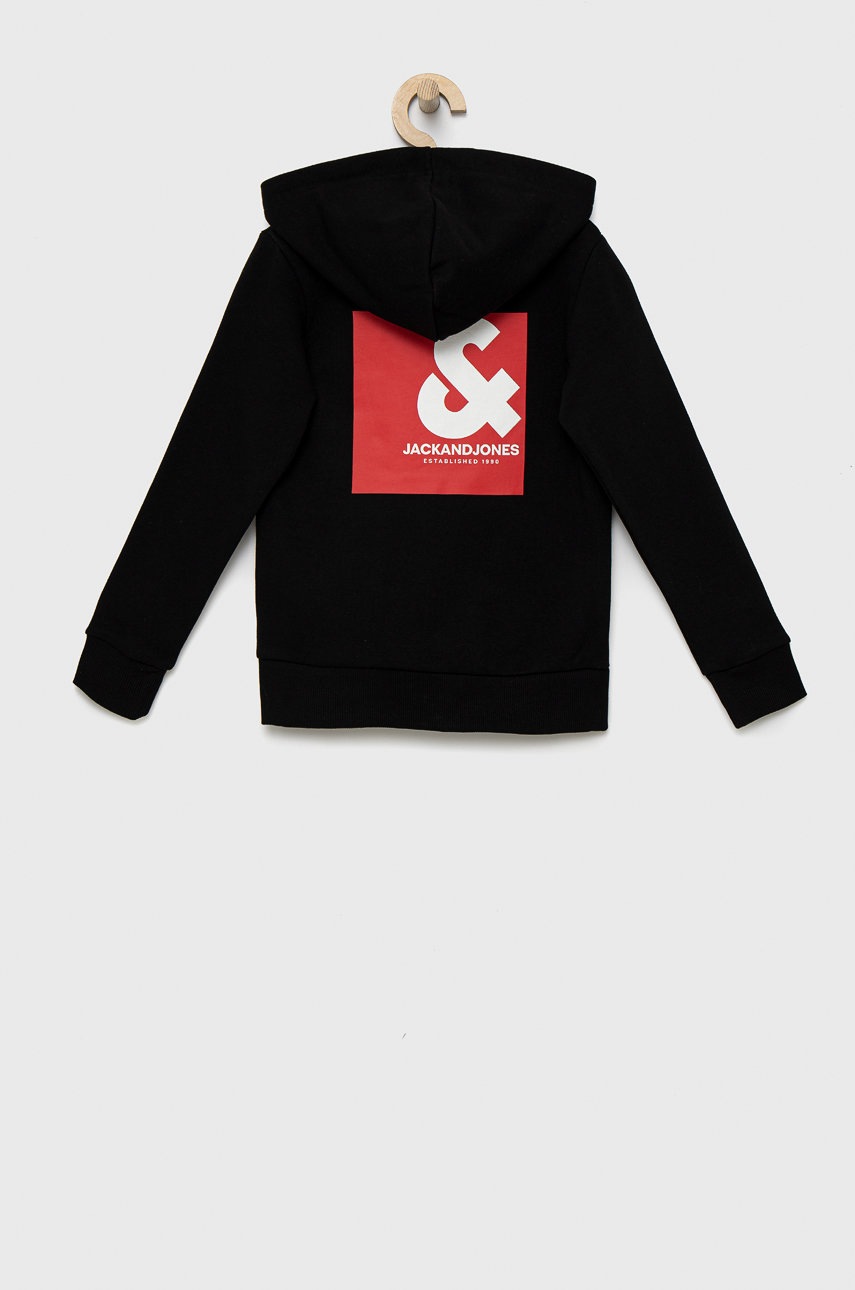 

Детская кофта Jack & Jones цвет чёрный с принтом