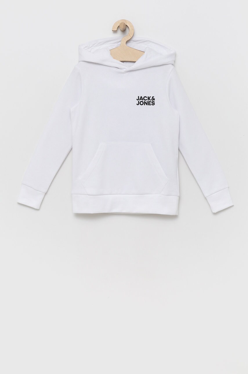 Jack & jones bluza copii culoarea alb, cu imprimeu