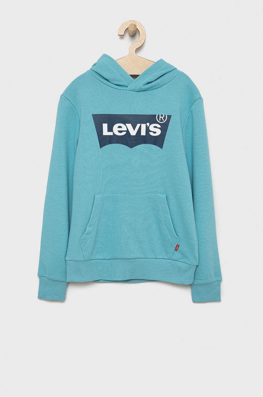 

Детски суичър Levi's с принт, Син