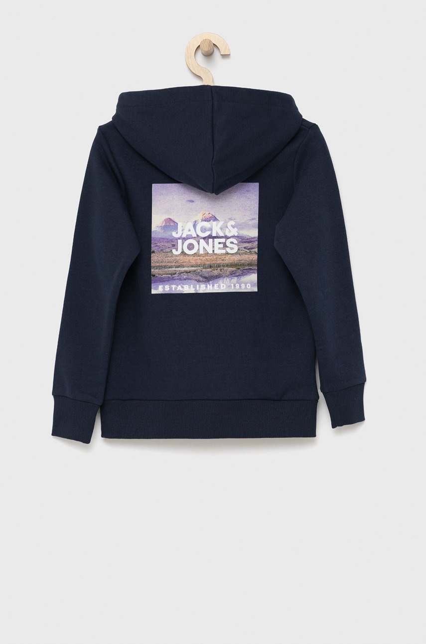 

Детская кофта Jack & Jones цвет синий с принтом