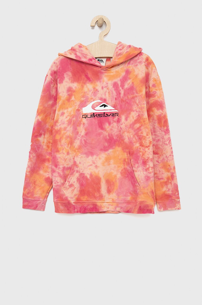 Quiksilver bluza copii culoarea roz, modelator