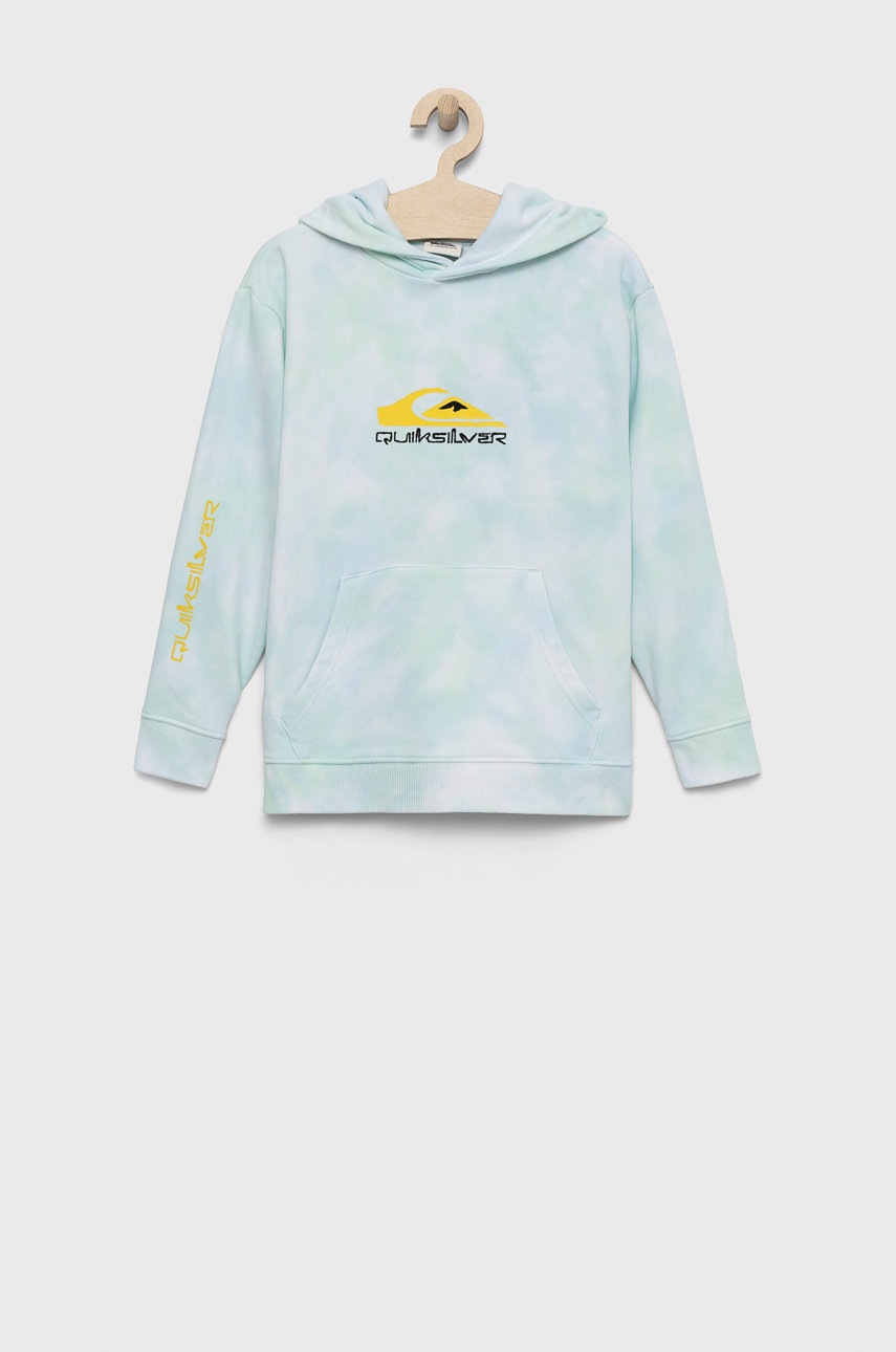 

Детски суичър Quiksilver с десен, Син