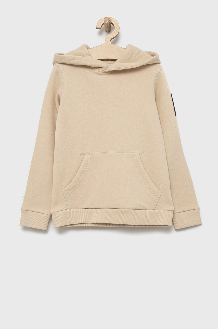 Jack & Jones bluza copii culoarea bej, neted