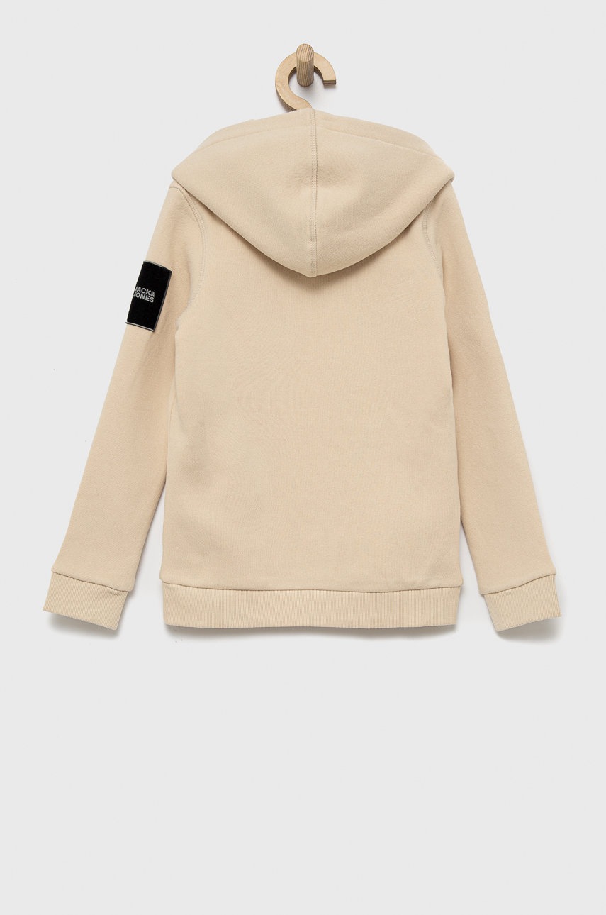 

Детская кофта Jack & Jones цвет бежевый однотонная