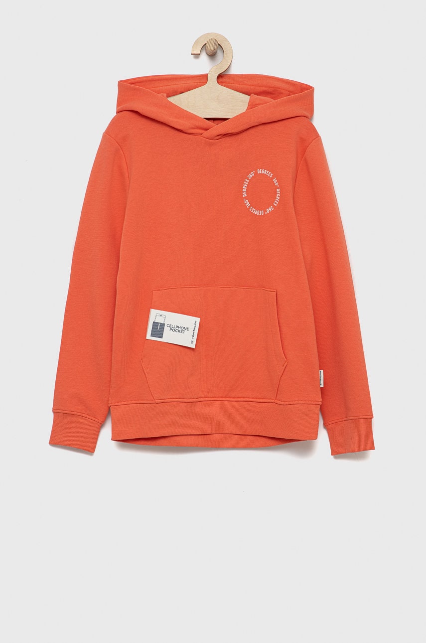 Tom Tailor bluza copii culoarea portocaliu, cu imprimeu