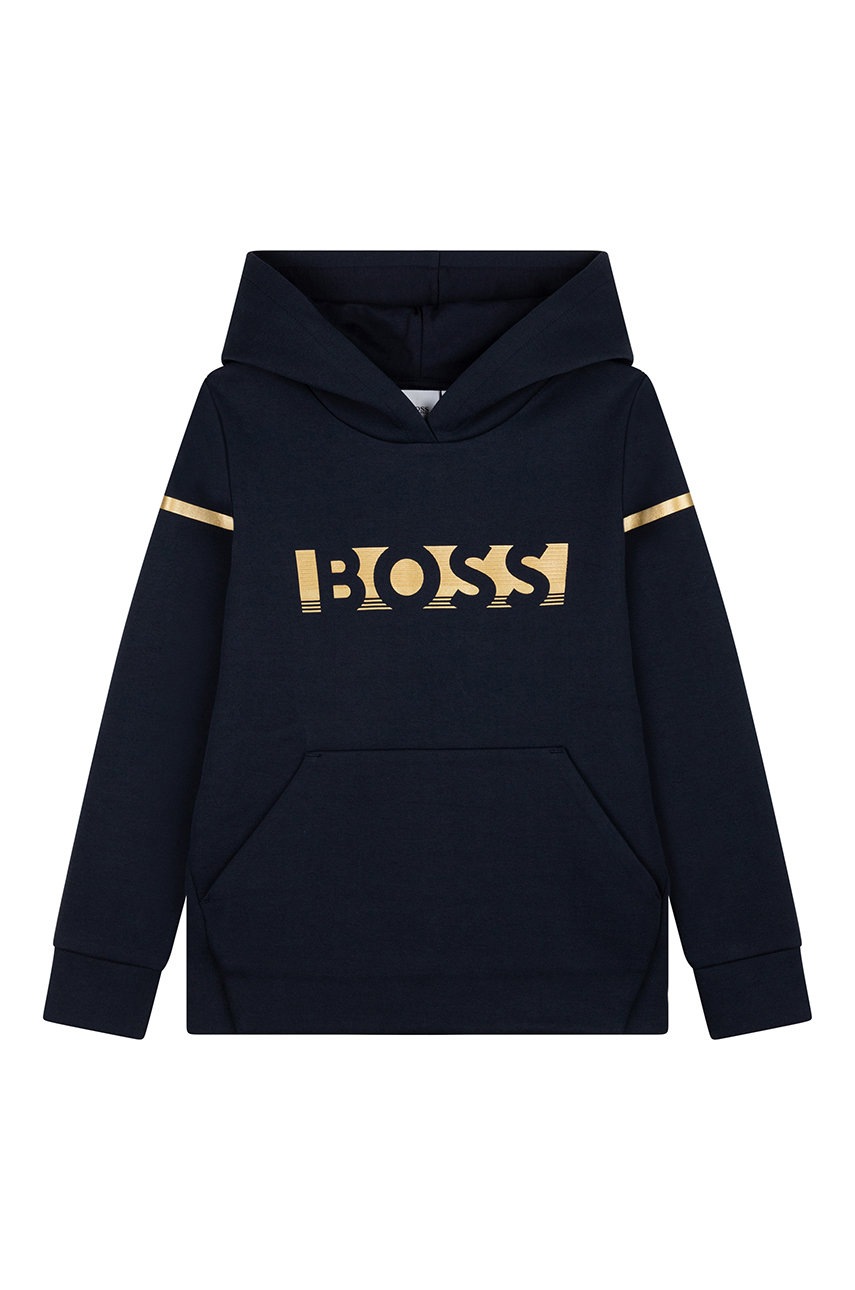 

Дитяча кофта Boss колір синій з принтом