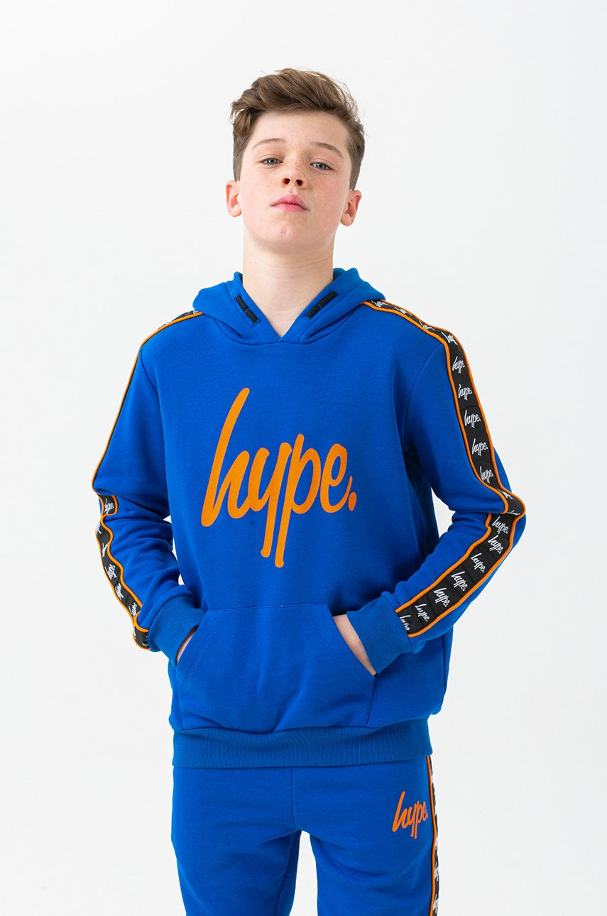 Hype bluza copii culoarea albastru marin, cu imprimeu