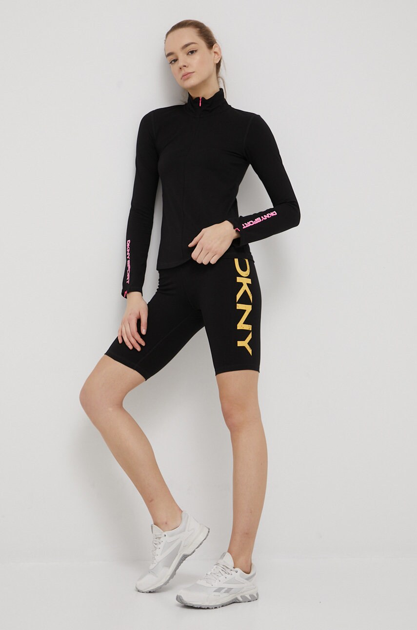 

Кофта Dkny женская цвет чёрный с принтом