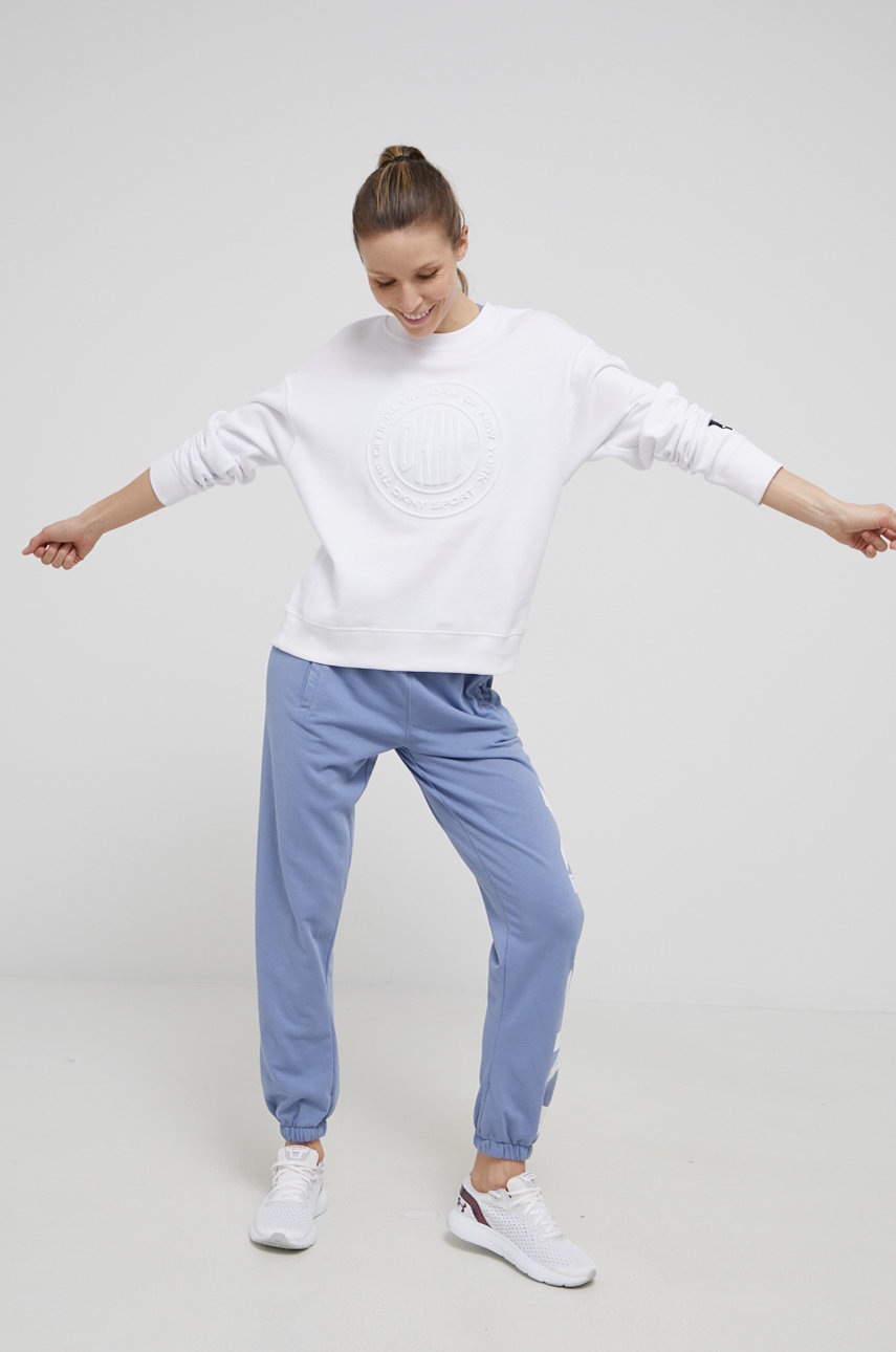 

Кофта Dkny жіноча колір білий з аплікацією