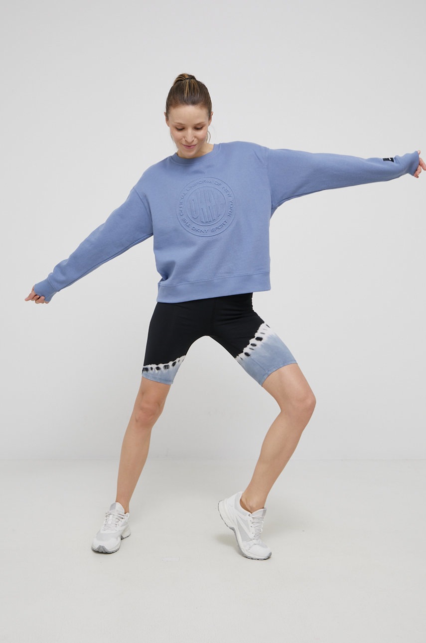 

Кофта Dkny женская цвет фиолетовый с аппликацией