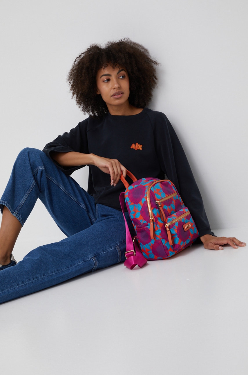 

Суичър Armani Exchange дамски в черно с изчистен дизайн, Черен