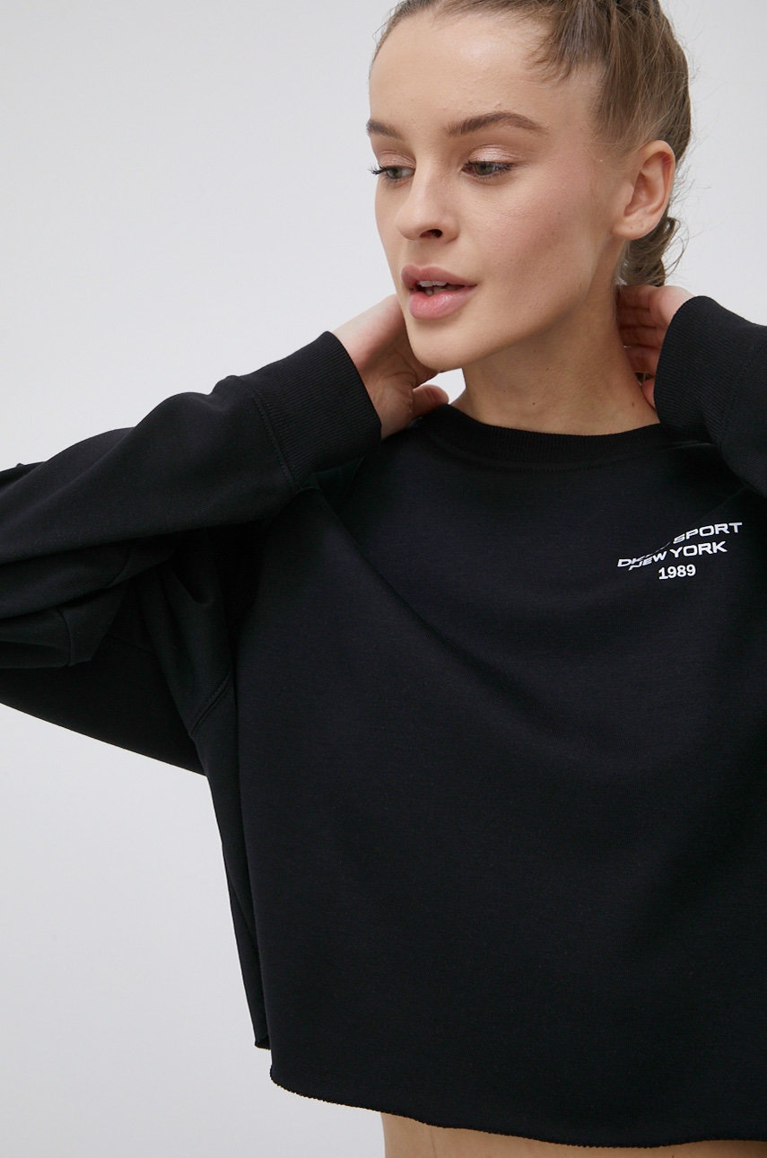 

Кофта Dkny женская цвет чёрный с принтом