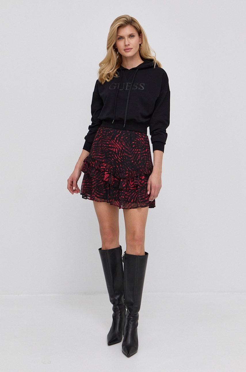 

Кофта Guess жіноча колір чорний з аплікацією