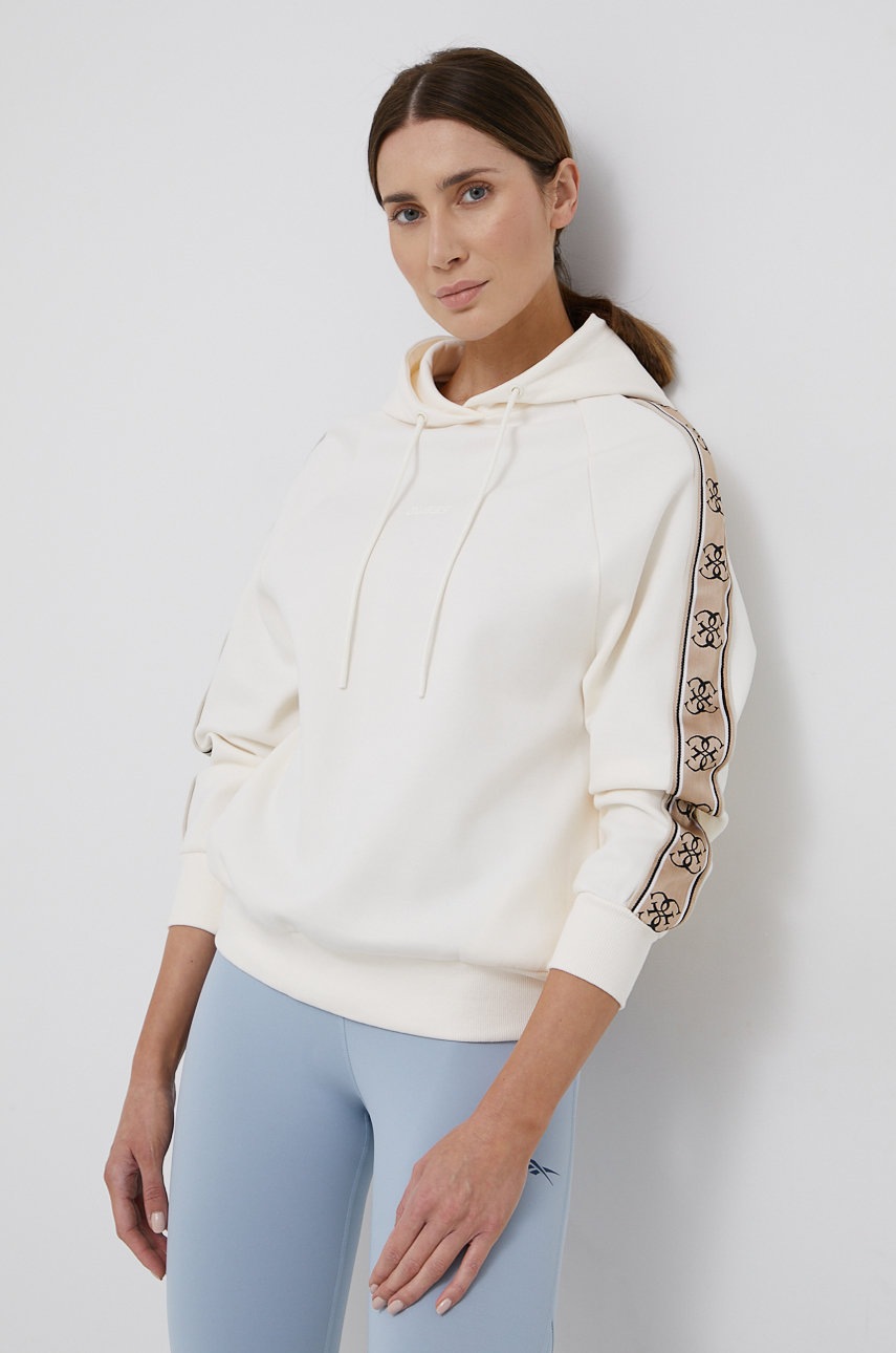 

Суичър Guess дамски в бежово с апликация, Бежов