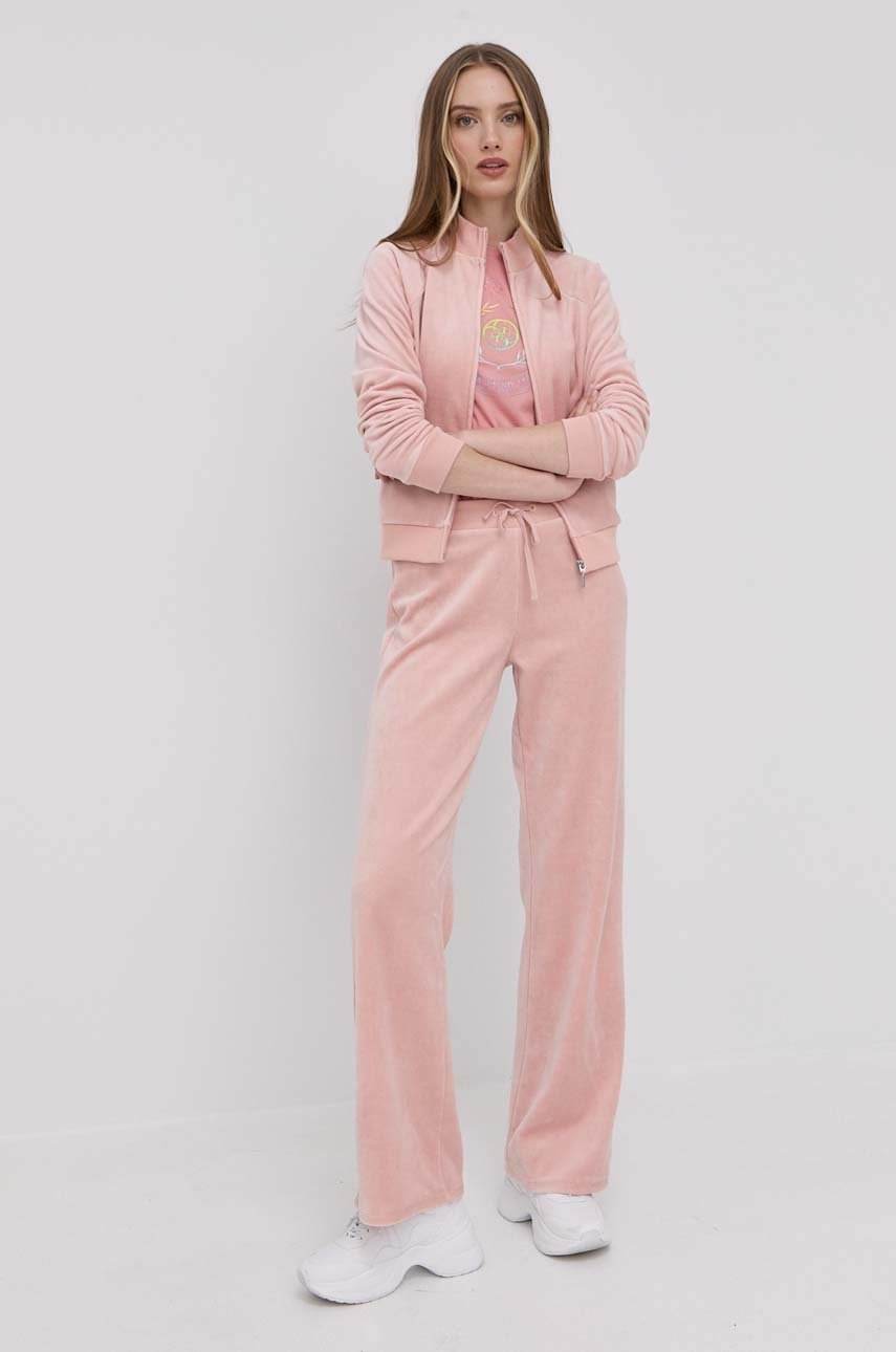 

Кофта Guess женская цвет розовый однотонная